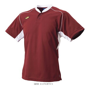 【店内全品ポイント5倍】2ボタンベースボールTシャツ BT2680『野球ウェア(メンズ/ユニ) エスエスケイ』