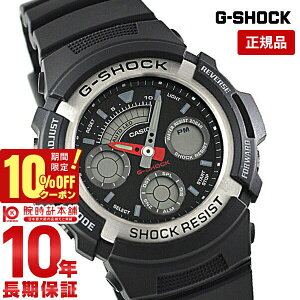 �J�V�I G�V���b�N G-SHOCK STANDARD �A�i���O/�f�W�^���R���r�l�[�V�������f�� �u���b�N×�u���b�N AW-590-1AJF �����Y �r���v ���v