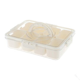 分割食品保存容器 スナックコンテナ スナックランチオーガナイザー キッチンアクセサリー ナッツトレイ サービングプラッター 仕切り付き 保存容器 収納 便利 容器 お菓子 フルーツ お