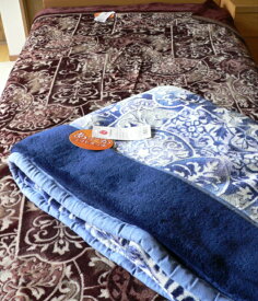 西川 合わせ 毛布 シングル サイズ 1.7kg 厚手 ボリューム 2枚合わせ マイヤー 合わせ毛布 あったか 暖かい 衿付き ブランケット 送料無料
