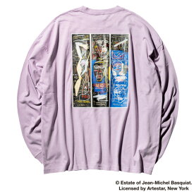 CLUCT クラクト × Basquiat バスキア : 長袖ネーロTシャツ LIGHT PURPLE