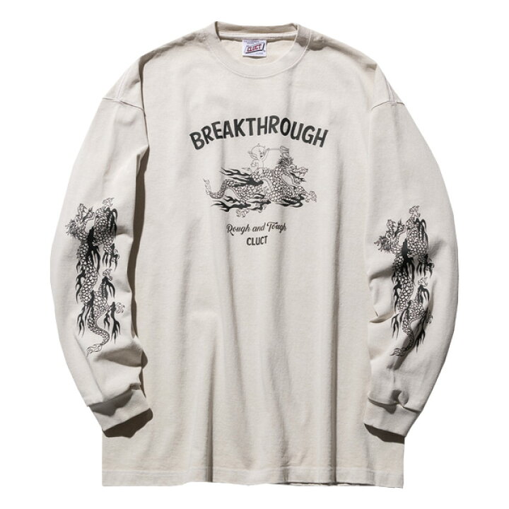 楽天市場】CLUCT クラクト : 長袖ブレイクスルーTシャツ Cream : HOOD