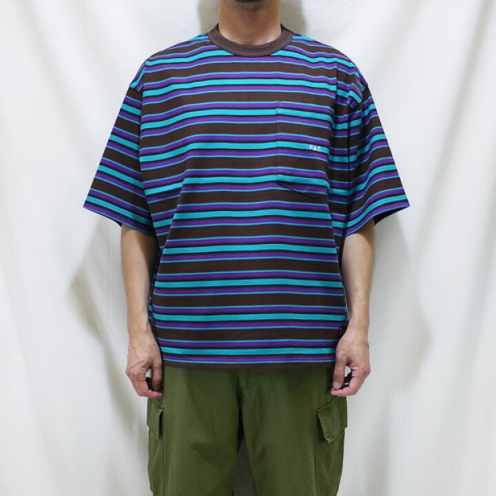 楽天市場】F.A.T. エフエーティー : 半袖ボーダーポケットTシャツ 