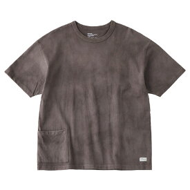 ORGANICSTA オーガニックスタ : 半袖オーガニックコットン 泥染めポケットTシャツ CLAY BROWN