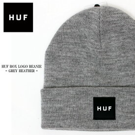 HUF ハフ HUF BOXLOGO BEANIE ハフ ボックスロゴ ニット帽 帽子 ビーニー ワッチ ショートビーニー スケート ブランド スケボー メンズ レディース 男女兼用 頭でかい人もOK!!