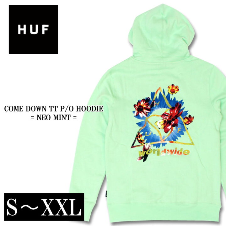 楽天市場】HUF ハフ パーカー プルオーバー hoodie COME SOWN LOGO P/O 