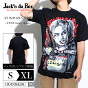 Tシャツ 半袖 メンズ ブランド ストリート 厚手 大きいサイズ S M L XL トップス 綿100 アーティスト デザイン フロントプリント 黒いTシャツ 人気 20代 30代 40代 50代 zozotown ゾゾタウン zozo town 海外買付 Jack'n da Box オンポート 男女兼用 映画 ハーレイクイーン