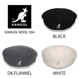 KANGOL カンゴール ハンチング WOOL 504 ウール カンゴルー 帽子 メンズ レディース M L XL 黒 白 紺 オレンジ ピンク 茶色 オリーブ 赤 ストリート RUNDMC カンガルーマーク ストリート ファッション ダンス スケート B-BOY B-GIRL ブレイクダンス HIPHOP 秋 冬 zozo town