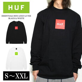 HUF ハフロンT 長袖 Tシャツ S~XXL 20周年記念モデル ストリート スケート ファッション メンズ レディース 男女兼用 定番 もてる 20代 30代 40代 50代 60代 ユニセックス SKATE STREET プレゼント シンプル ロゴTシャツ 黒 白 ブラック ホワイト 春 夏 秋 冬 ボックスロゴ