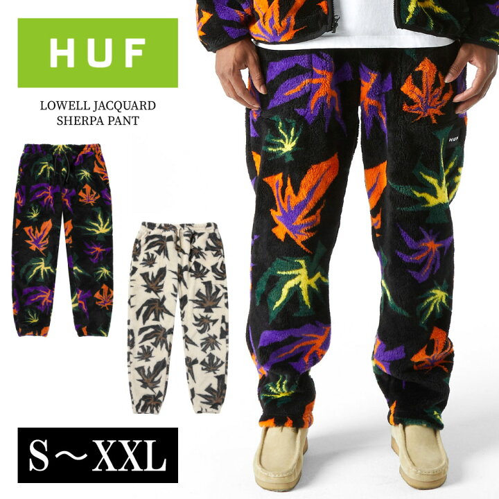 楽天市場】HUF ハフ フリースパンツ LOWELL JACQUARD SHERPA PANT 全2 