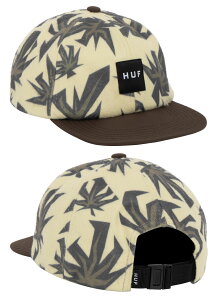 HUF �n�t �L���b�v �X�q FUNNY FEELING 6 PANEL HAT �t���[�X���n 6�p�l�� BLACK OFF WHITE �A�W���X�^�[ �T�C�Y�����\ HT00685HO22 BOX LOGO �{�b�N�X���S �_�炩�� �t���b�g�o�C�U�[ ������� ZOZO TOWN Jack'n da B