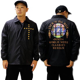 【Jack'n da Box original】STAINED GLASS COACH JACKET ステンドグラス コーチジャケット 横浜 メンズ ストリート ブランド 新作 ダンス 衣装 ジャッキンダボックス 2016AW コレクション ナイロンジャケット ブルゾン 防寒