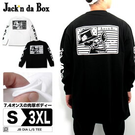ロンt メンズ ブランド 長袖 ストリート 厚手 大きいサイズ S~3XL 全2色 ブランド トップス 綿100 アーティスト デザイン フロントプリント オシャレ かっこい ジャッキンダボックス 20代 30代 40代 50代 大人 メンズファッション JACKNDABOX zozotown ゾゾタウン ZOZO TOWN