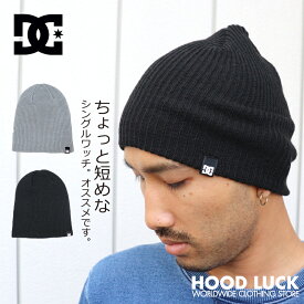 DC ニット帽 ディーシー DCSHOES DC SKULLY スカル ショトニット帽 短い ワッフルニット ゆったり かわいい メンズ レディース ストリート スケター