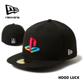 ニューエラ キャップ コラボ 59FIFTY PlayStation プレステ プレイステーション ファミリーマーク マルチカラー ブラック メンズ レディース 大きいサイズ 帽子