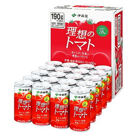 トマトジュース 伊藤園 理想のトマト 無塩 トマトジュース 缶190g 20本セット とまとジュース 1ケース ギフト のし 対応