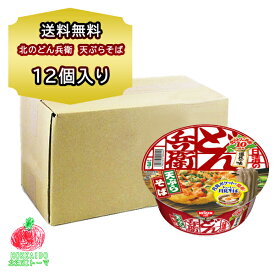 カップ麺 そば 日清 北の どん兵衛 天ぷら そば 1箱 12食入り 北海道限定 ご当地 カップ麺 箱買い カップめん ギフト お土産 備蓄用 非常食 防災 買い置き