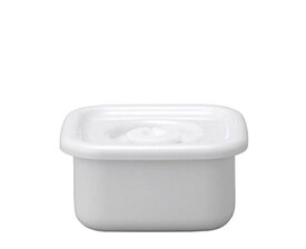 野田琺瑯ホワイトシリーズWhite Series スクウェアS 密閉蓋付 琺瑯