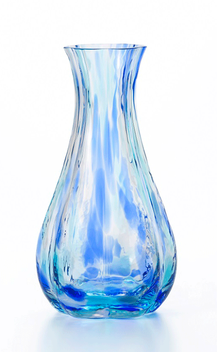 楽天市場】石塚硝子 津軽びいどろ 花器 花ひかり 15cm ピンク