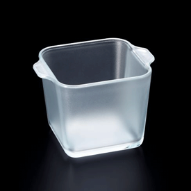 セラベイク石塚硝子アデリアグラス キューブロースターM 14.5x11.7x10cm/ 容量800ml耐熱ガラス0.5斤パンが焼ける