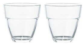HARIOハリオ耐熱スタックグラス2個セット 満水容量260ml日本製耐熱ガラス