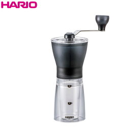 ハリオHARIOコーヒーミルセラミックスリム 容量：コーヒー粉 約24g カラー：透明ブラック耐熱ガラス