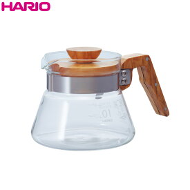 ハリオ HARIOコーヒーサーバー400 オリーブウッド 実用容量400ml耐熱ガラス