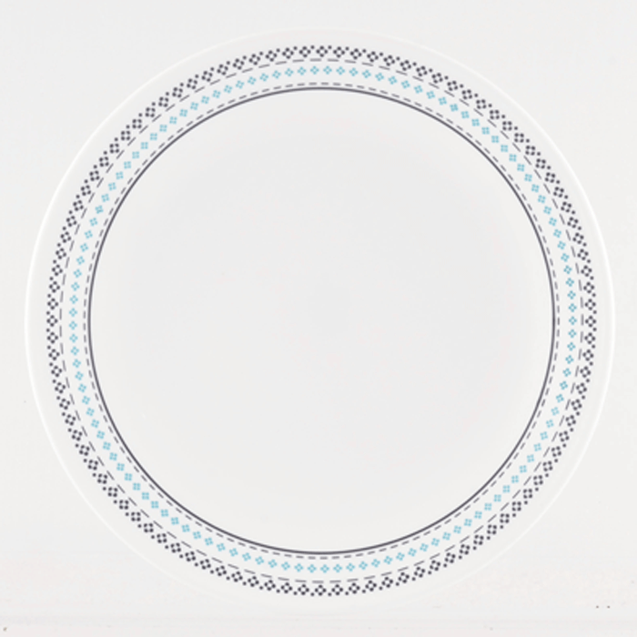 今年も話題のコレール CORELLEフォークスティッチ 中皿 径21.5cmパール金属在庫限定特価品耐熱ガラス