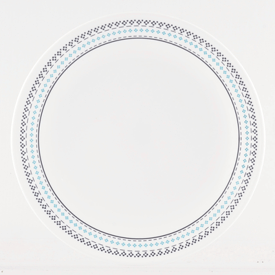 コレール CORELLEフォークスティッチ 中皿 径21.5cmパール金属在庫限定特価品耐熱ガラス