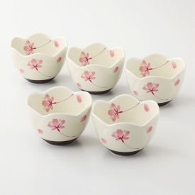 西海陶器 桜の舞 小付揃有田焼材質：磁器