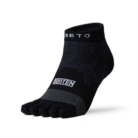 RETO 5 FINGER RUNNING SOCKS レト ランニングソックス 5本指 ブラック IDATEN コラボ(retorun5blk)