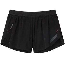 SOAR Running Mens Split Shorts Black メンズランニングウェア 2024SS wso(ss8mblack)