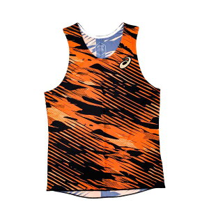 ASICS SINGLET exclusive アップルスポーツオリジナル シングレット アシックス メンズランニングウェア asmst wasm(asmrt202204)