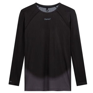 SOAR Running Mens RACE BASE LS black grey �����Y�����j���O�E�F�A 2025AW wsom(aw25sbl2mblackgrey)