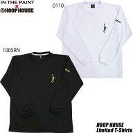 IN THE PAINT インザペイント フープハウスオリジナル ワンポイント ロンT 長袖Tシャツ バスケットボール…