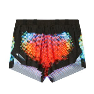 SOAR Running Mens Marathon Shorts Black Rainbow Dot YjOEFA 2025SS wso(ss25ss1mblkdot)