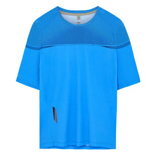 SOAR Running Mens Printed Tech T Blue Navy Stripe メンズランニングウェア 2025SS wso(ss25st3mblunav)