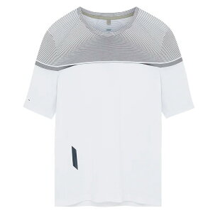 SOAR Running Mens Printed Tech T White Black Stripe YjOEFA 2025SS wso(ss25st3mwhtblk)