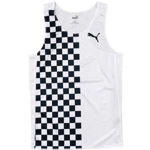 PUMA SINGLET HF CHECKER exclusive コイケスポーツオリジナル シングレット プーマ メンズランニングウェア wpum(pumrt202450) rtank
