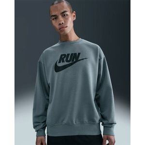 NIKE ナイキ フリースランニングクルーシャツ SWOOSH FLCCREW DRI-FIT メンズランニングウェア 2025HO wnkm(ih2823084)