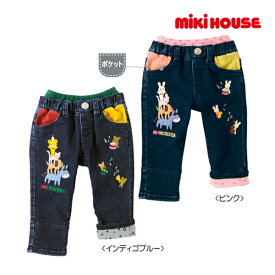 ●スペシャルセール●ミキハウス　mikihouse　プッチー＆うさこ　オーケストラ豪華モチーフストレッチパンツ(100・110）　子ども服　プレゼント　お出かけ　アウトレット