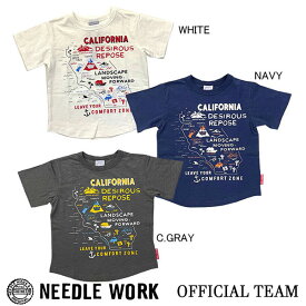●40%OFFセール●ニードルワーク（NEEDL WORK）OFFICIAL TEAM MAP T-SHIRT （120・130・140）【P】　アウトレット