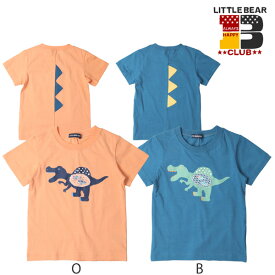 リトルベアークラブ　Little Bear Club　天竺恐竜おなかメッシュTシャツ(80cm・90cm・100cm・110cm・120cm・130cm）