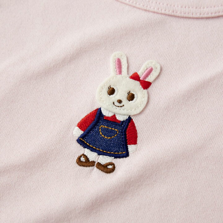 楽天市場】○20日〜P11倍○ミキハウス mikihouse うさこ 袖ロゴ 刺繍 