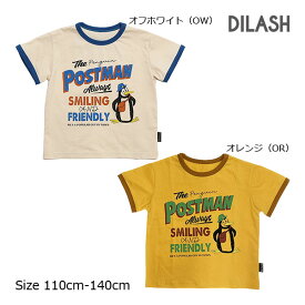 【期間限定P11倍】ディラッシュ　DILASH　リンガー半袖Tシャツ　ペンギン　アメカジ（110cm・120cm・130cm・140cm）