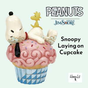 Xk[s[ CCO I JbvP[L WVA tBMA AeB[N u  CeA s[ibc JIM SHORE Snoopy Laying on Cupcake KAi v[g Mtg 