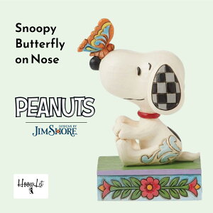 Xk[s[ o^tC I m[Y WVA tBMA AeB[N u  CeA s[ibc JIM SHORE Snoopy Butterfly on Nose KAi v[g Mtg 