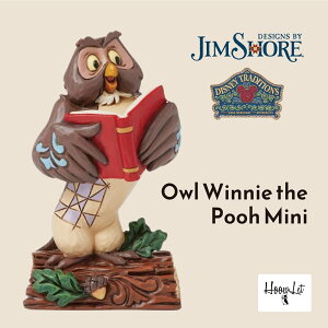 ジムショア くまのプーさん オウル ミニ ディズニー フィギュア 人形 ギフト プレゼント おしゃれ インテリア アンティーク Owl Winnie the Pooh Mini ディズニートラディション JIM SHORE 正規輸入品