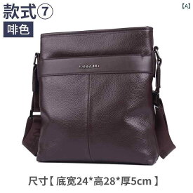 20代 30代 40代 大容量 メンズ KHARONO メンズ ショルダーバッグ 革 メンズバッグ 牛革 メッセンジャーバッグ 小型 バック パック ビジネス カジュアル レザーバッグ