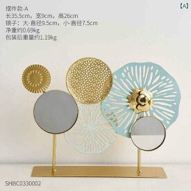 インテリア オブジェ おしゃれ パンチ フリー 壁 ミラー 装飾 寝室 北欧 ライト 高級 鉄 手 描き フレーム